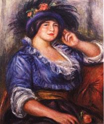 Auguste renoir Young Girl with a Rose France oil painting art